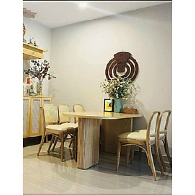 Bộ bàn ăn Vintage Tundo 1m4