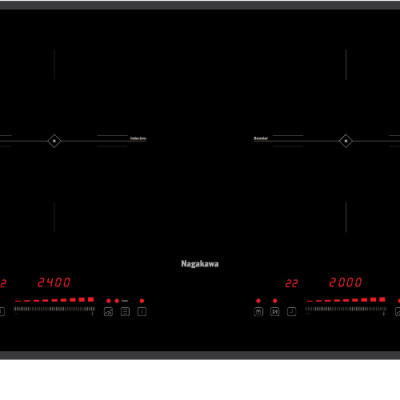 Combo Bếp Đôi Điện Từ Inverter Nagakawa NK2C01M Và Máy Hút Mùi Nagakawa NKCH05M70 Tích hợp công nghệ NaSYNC - Tự động đồng bộ điều khiển giữa bếp điện từ và hút mùi Điều khiển chuyển động Leap Motion và Touch Control bằng cách vẫy tay - Hàng Chính Hãng