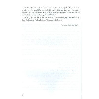 Sách - Giáo Trình Kiểm Toán Dự Án Đầu Tư Xây Dựng ( xd)