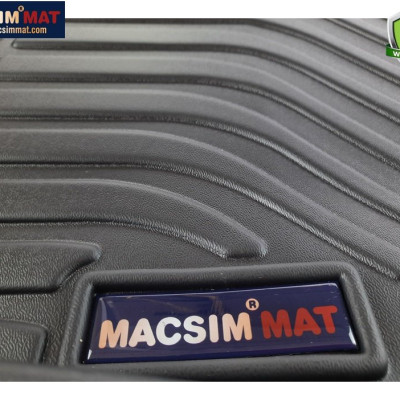 Thảm lót sàn xe ô tô Audi A6 2012 -2018 Nhãn hiệu Macsim chất liệu nhựa TPE cao cấp màu đen