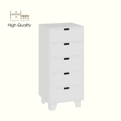 HAPPY FURNITURE , ALVA - Tủ lưu trữ 5 ngăn kéo , THK_229 , 50cm x 45cm x 110cm DxRxC