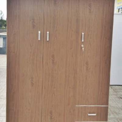 Tủ nhựa đài loan 3 cánh 2 ngăn kéo màu vân gỗ đỏ