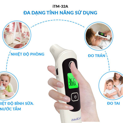 Nhiệt kế điện tử hồng ngoại cao cấp iMediCare iTM-32A