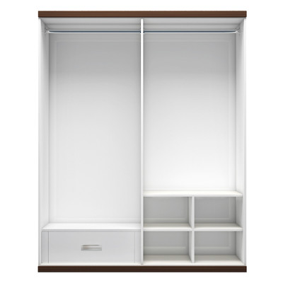 [Miễn phí vận chuyển & lắp đặt tại TP.HCM] Tủ quần áo gỗ cao cấp phong cách Bắc Âu thiết kế thông minh Ohaha (TRẮNG NÂU) - TQA013