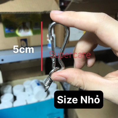 Móc Khóa Inox Gia Dụng Có Chốt Xoắn - INOX ZIN Móc Inox