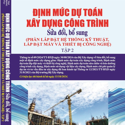 Combo 3 cuốn Định Mức Dự Toán Xây Dựng Công Trình Năm 2024