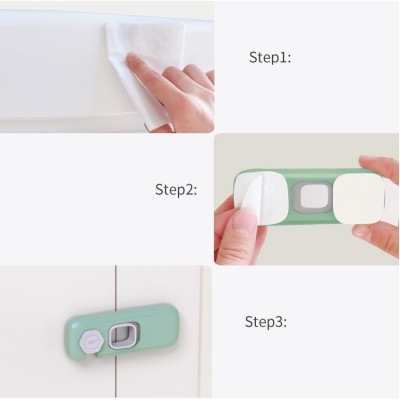 Chốt Cánh Tủ An Toàn Cho Bé, Khóa Chốt Theo Phong Cách Hiện Đại, Sản Phẩm An Toàn Cho Em Bé, Tiện Ích. TakyHome 3107