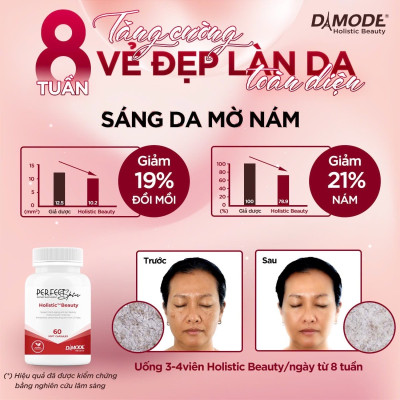 Viên uống trắng sáng da HOLISTIC DAMODE lọ 60 viên