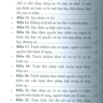 Bộ Luật Tố Tụng Hình Sự Năm 2015 Sửa Đổi, Bổ Sung Năm 2021 Và Văn Bản Hướng Dẫn Thi Hành (Nxb CAND)