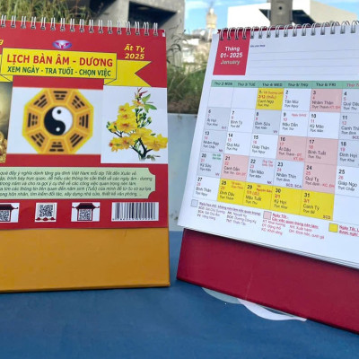 Lịch Bàn Âm - Dương 2025 (Xem ngày- Tra tuổi- Chọn việc)