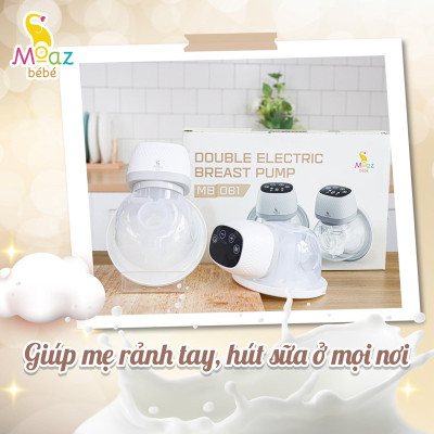 Set 2 chiếc máy hút sữa rảnh tay Moaz BéBé MB - 061 Bảo hành 12 tháng
