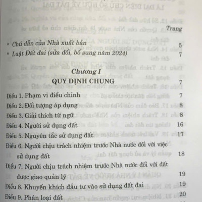 Luật Đất đai (sửa đổi, bổ sung năm 2024)