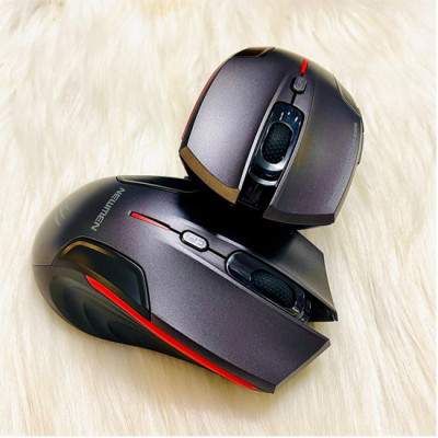Chuột máy tính không dây Garming Newmen D500 (Dual Mode BT5.0 & 2.4 Ghz) - Xám-Đen - Hàng chính hãng