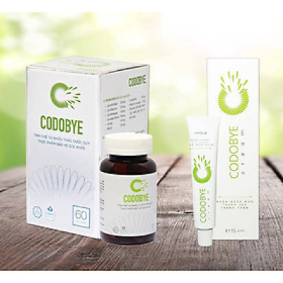 Bộ sản phẩm ngừa mụn an toàn 1 Viên uống CODOBYE + 1 Kem bôi CODOBYE CREAM