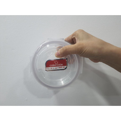 Bộ 2 hộp đựng cơm thực phẩm trữ thức ăn thủy tinh chịu nhiệt COBA