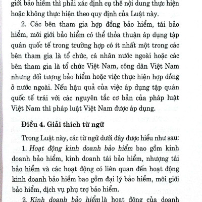 Luật Kinh doanh bảo hiểm