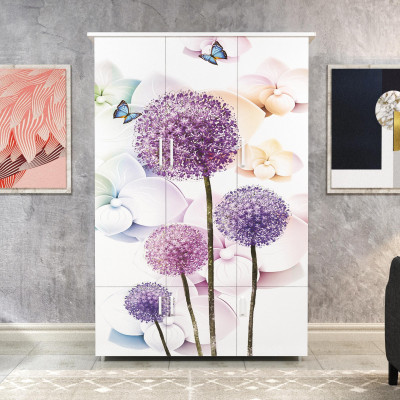 Tủ nhựa quần áo đài loan 1m8 x1m2 in hình 3D Loại Tốt