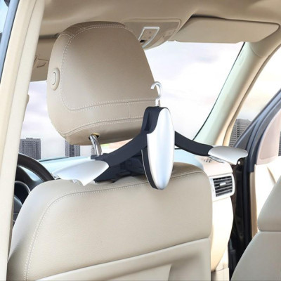 Móc Treo Quần Áo Ghế Sau Ô Tô Thông Minh Cao Cấp Thương Hiệu Joyart - 2 màu: Đen và Bạc - Mã: JY-187 - Hàng Nhập Khẩu