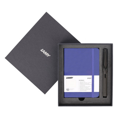 Gift Set Lamy Notebook A6 Softcover Blue + Lamy Safari Matt Black - GSA6-SA0011