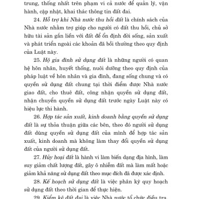Luật đất đai ( sửa đổi, bổ sung năm 2024) - bản in 2024