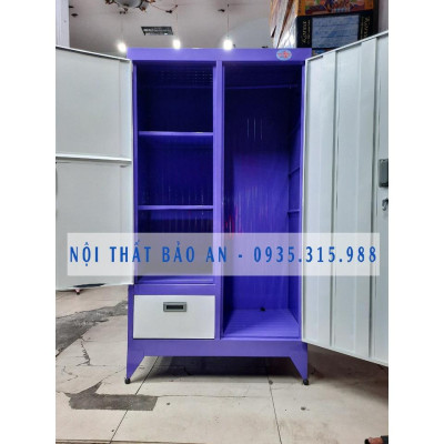 Tủ sắt sơn tĩnh điện 1m6x90cm màu tím
