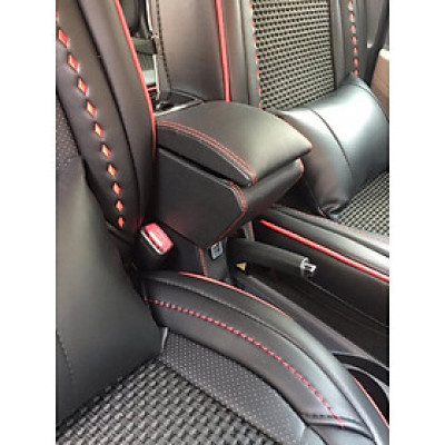 Hộp Tỳ Tay Dành Cho Xe GRAND I10 2014-2020 -Mẫu Gỗ, có cổng USB lắp đặt dễ dàng