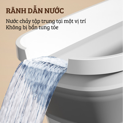 Xô Nhựa Cao Cấp Gấp Gọn Đa Năng Damas, Xô Nước Lau Nhà Vệ Sinh Nhà Cửa  - Chất Liệu Nhựa PP An Toàn Cho Người Tiêu Dùng - Dung Tích 12L Phù Hợp Với Nhiều Nhu Cầu Sử Dụng: Rửa Xe, Câu Cá, Để Đồ Đạc,...Thiết Kế Kèm Quai Xách Tay Thuận Tiện Di Chuyển