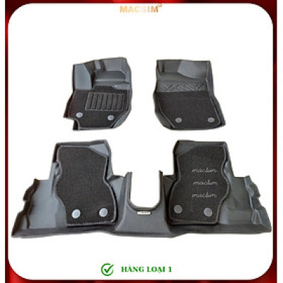 Thảm lót sàn ô tô 2 lớp cao cấp dành cho xe Suzuki Jimny 2018 - nay (sd) nhãn hiệu Macsim chất liệu TPE màu đen