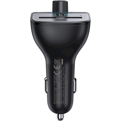 Ugreen UG80910CD229TK BT 5.0 + FM + QC 3.0 + USB + TF Màu Đen Tẩu sạc đa năng gồm phát Bluetooth 5.0 + FM + PD QC3.0 + USB + đọc thẻ TF trên xe hơi - HÀNG CHÍNH HÃNG