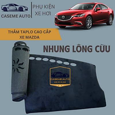 [MAZDA] Thảm Taplo 3 Lớp Dành Cho Các Xe Hãng MAZDA, Nhung Lông Cừu Cao Cấp - Hàng Chính Hãng