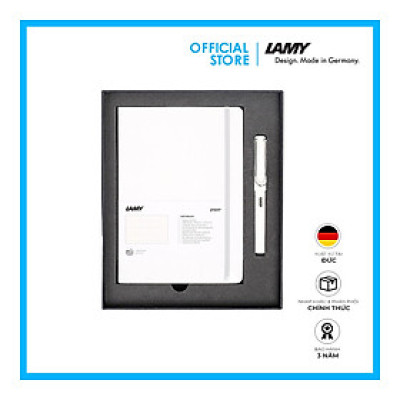 Lamy Notebook A5 Softcover White + Lamy Safari White - GSNSa0031