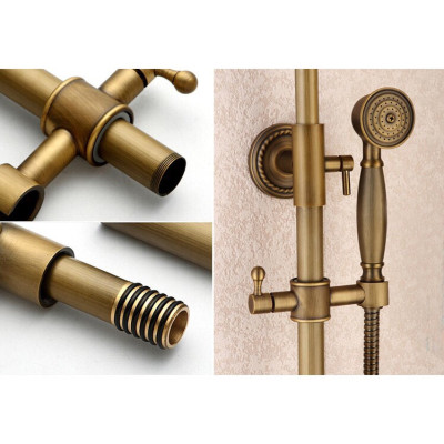 Sen cây nóng lạnh tắm đứng đồng tân cổ điển nhập khẩu GROVES 7963 (ĐẸP SANG TRỌNG)