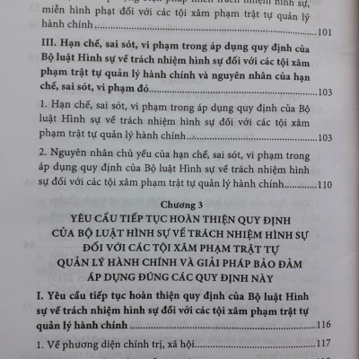 Trách Nhiệm Hinh Sự Đối Với Các Tội Xâm Phạm Trật Tự Quản Lý Hành Chính
