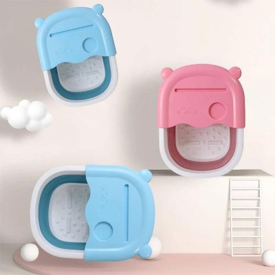 Bồn Ngâm Chân, Chậu Ngâm Châniệt Tẩy Tế Bào Chết Gấp Gọn Tiện Dụng Bằng Silicon Cao Cấp Giao Màu Ngẫu Nhiên