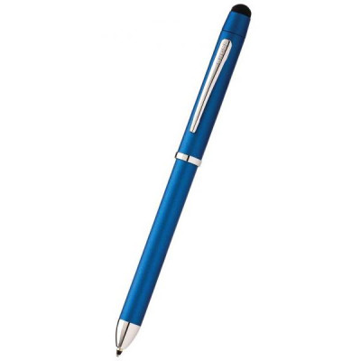 Bút Ký Doanh Nhân Viết Bi Khô Cross Tech3+ Màu Xanh Dương Kim Loại Đa Chức Năng