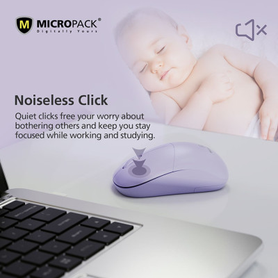 Chuột Không Dây MicroPack SPEEDY MINI 2 MP-712W Có Nhiều Màu Lựa Chọn Độ Phân Giải 1200cpi Phạm Vi Hoạt Động 10m Hàng Chính Hãng