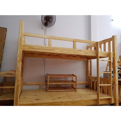 Giường 2 Tầng Nhật Ninja Gỗ Tự Nhiên Chịu Lực Tốt Và Vạt Giường Khít- TN