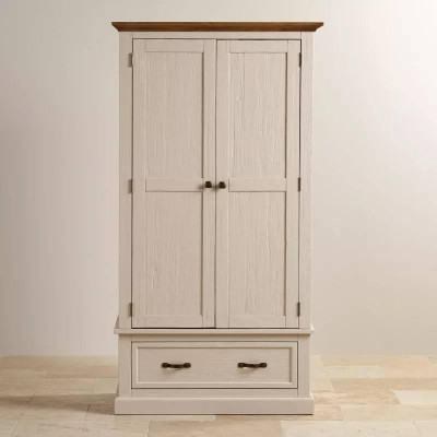 Tủ Quần Áo 2 Cánh Seychelles Gỗ Sồi Ibie BSW2SEYO - Trắng