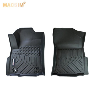 Thảm lót sàn xe ô tô Toyota Fortuner/Innova 2017-2022+ (sd)Nhãn hiệu Macsim chất liệu nhựa TPE cao cấp màu đen
