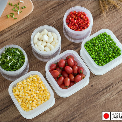 Bộ hộp đựng thực phẩm có giá lót NAKAYA W/S 500ml - Hàng nội địa Nhật Bản (#Made in Japan) |K340|