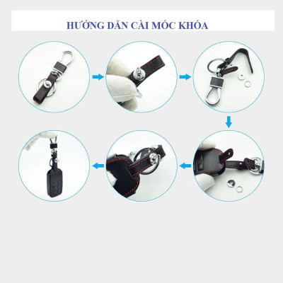 Bao Da Chìa Khóa Dành Cho Xe Hyundai Accent 2021 (Da Thật) Logo 3D