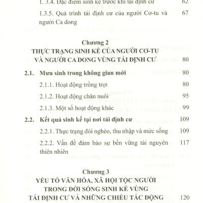 Yếu Tố Văn Hóa, Xã Hội Tộc Người Trong Đời Sống Sinh Kế Của Người Dân Vùng Tái Định Cư Thủy Điện (Sách chuyên khảo)