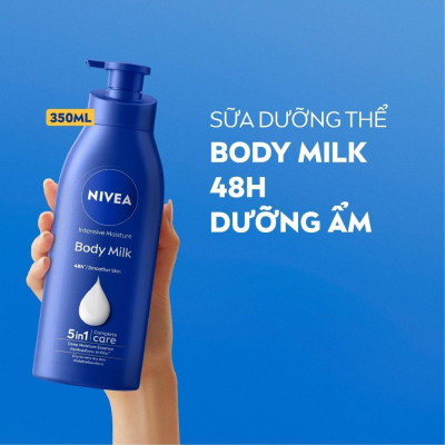 Sữa Dưỡng Thể NIVEA Dưỡng Ẩm Chuyên Sâu 48H | Thấm Nhanh (380 ml) - 98940