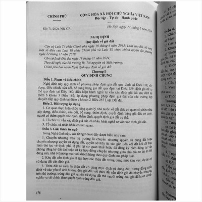 Sách Luật Đất Đai 2024 – Hệ Thống Các Văn Bản Quy Định Chi Tiết Thi Hành - V2468T