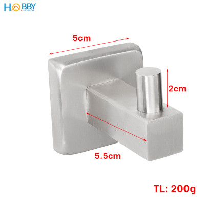 Móc treo quần áo khăn tắm mẫu khoan inox 304 Hobby home decor MT1V