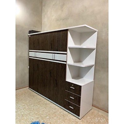 Tủ nhựa 5 cánh màu vân gỗ Juno Sofa