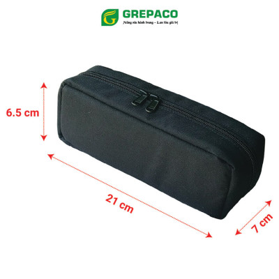 Hộp Đựng Bút Grepaco Bằng Vải Bố Canvas Tote Đẹp Nhiều Ngăn Đa Năng Dạng Túi Bóp Dụng Cụ Đồ Dùng Học Tập Học Sinh, Sinh Viên, Đồ Cá Nhân Văn Phòng Kiểu Cute Chống Xước, Chống Nước – Hàng Chính Hãng