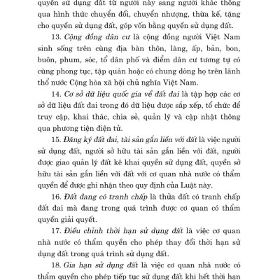 Luật đất đai ( sửa đổi, bổ sung năm 2024) - bản in 2024