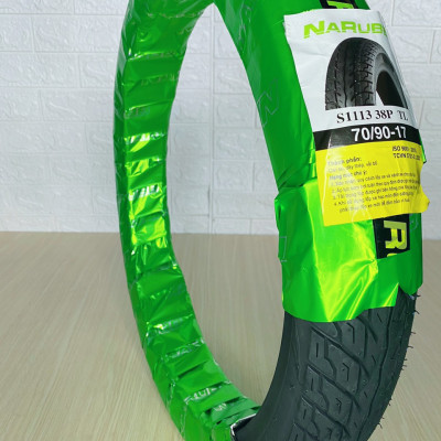 [GIÁ CỰC CHẤT] Vỏ trước các dòng xe SIRIUS, WAVE RS FUTURE 70\90-17 S1113 38P TL hiệu NARUBB không sử dụng ruột