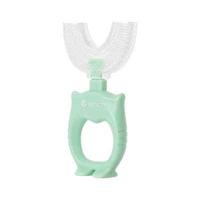 Bàn chải chữ U siêu mềm cho bé Elmich BabyCare EL0752, Hàng chính hãng, đầu silicone mềm mại - JoyMall